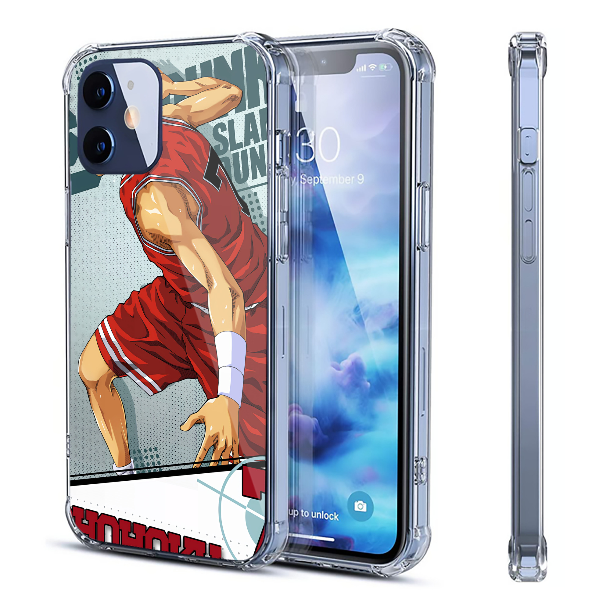 （画像用） SLAM DUNK／スラムダンク 【iPhone 12シリーズ対応】透明スマホケース（クリアソフトケース）